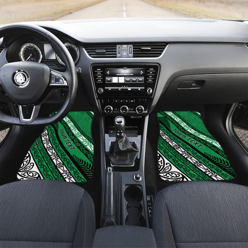 Personalised Aotearoa Ngati Raukawa Car Mats New Zealand Maori Tribal Fern Pattern