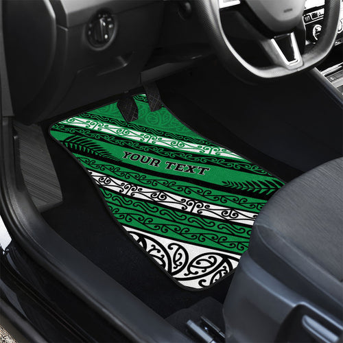 Personalised Aotearoa Ngati Raukawa Car Mats New Zealand Maori Tribal Fern Pattern