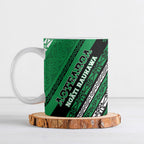 Personalised Aotearoa Ngati Raukawa Ceramic Mug New Zealand Maori Tribal Fern Pattern
