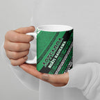 Personalised Aotearoa Ngati Raukawa Ceramic Mug New Zealand Maori Tribal Fern Pattern