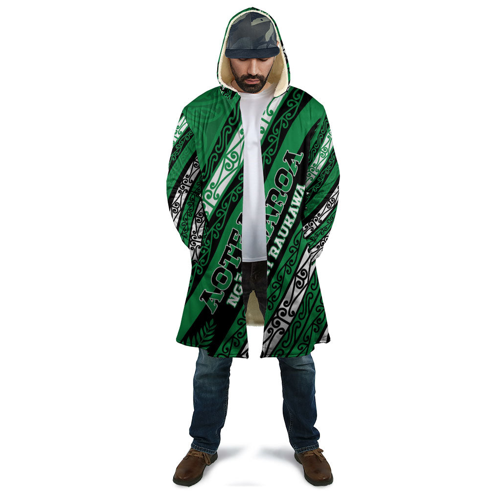 Personalised Aotearoa Ngati Raukawa Cloak New Zealand Maori Tribal Fern Pattern