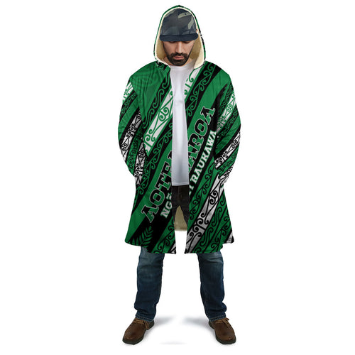 Personalised Aotearoa Ngati Raukawa Cloak New Zealand Maori Tribal Fern Pattern