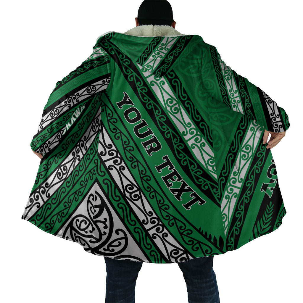 Personalised Aotearoa Ngati Raukawa Cloak New Zealand Maori Tribal Fern Pattern