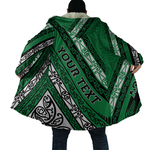 Personalised Aotearoa Ngati Raukawa Cloak New Zealand Maori Tribal Fern Pattern