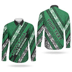 Personalised Aotearoa Ngati Raukawa Couples Matching Mermaid Dress and Long Sleeve Button Shirt New Zealand Maori Tribal Fern Pattern