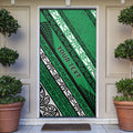 Personalised Aotearoa Ngati Raukawa Door Cover New Zealand Maori Tribal Fern Pattern