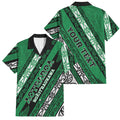 Personalised Aotearoa Ngati Raukawa Family Matching Mermaid Dress and Hawaiian Shirt New Zealand Maori Tribal Fern Pattern