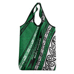 Aotearoa Ngati Raukawa Grocery Bag New Zealand Maori Tribal Fern Pattern