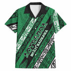 Personalised Aotearoa Ngati Raukawa Hawaiian Shirt New Zealand Maori Tribal Fern Pattern