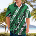 Personalised Aotearoa Ngati Raukawa Hawaiian Shirt New Zealand Maori Tribal Fern Pattern
