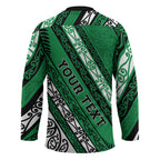 Personalised Aotearoa Ngati Raukawa Hockey Jersey New Zealand Maori Tribal Fern Pattern