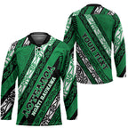 Personalised Aotearoa Ngati Raukawa Hockey Jersey New Zealand Maori Tribal Fern Pattern