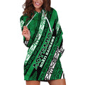 Personalised Aotearoa Ngati Raukawa Hoodie Dress New Zealand Maori Tribal Fern Pattern