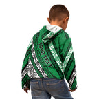 Personalised Aotearoa Ngati Raukawa Kid Hoodie New Zealand Maori Tribal Fern Pattern