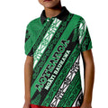 Personalised Aotearoa Ngati Raukawa Kid Polo Shirt New Zealand Maori Tribal Fern Pattern