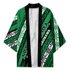 Personalised Aotearoa Ngati Raukawa Kimono New Zealand Maori Tribal Fern Pattern