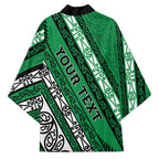 Personalised Aotearoa Ngati Raukawa Kimono New Zealand Maori Tribal Fern Pattern