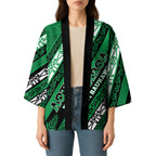 Personalised Aotearoa Ngati Raukawa Kimono New Zealand Maori Tribal Fern Pattern