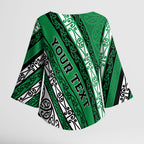 Personalised Aotearoa Ngati Raukawa Kimono Sleeve Blouse New Zealand Maori Tribal Fern Pattern