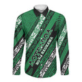 Personalised Aotearoa Ngati Raukawa Long Sleeve Button Shirt New Zealand Maori Tribal Fern Pattern