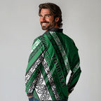 Personalised Aotearoa Ngati Raukawa Long Sleeve Polo Shirt New Zealand Maori Tribal Fern Pattern