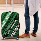 Aotearoa Ngati Raukawa Luggage Cover New Zealand Maori Tribal Fern Pattern