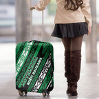 Aotearoa Ngati Raukawa Luggage Cover New Zealand Maori Tribal Fern Pattern