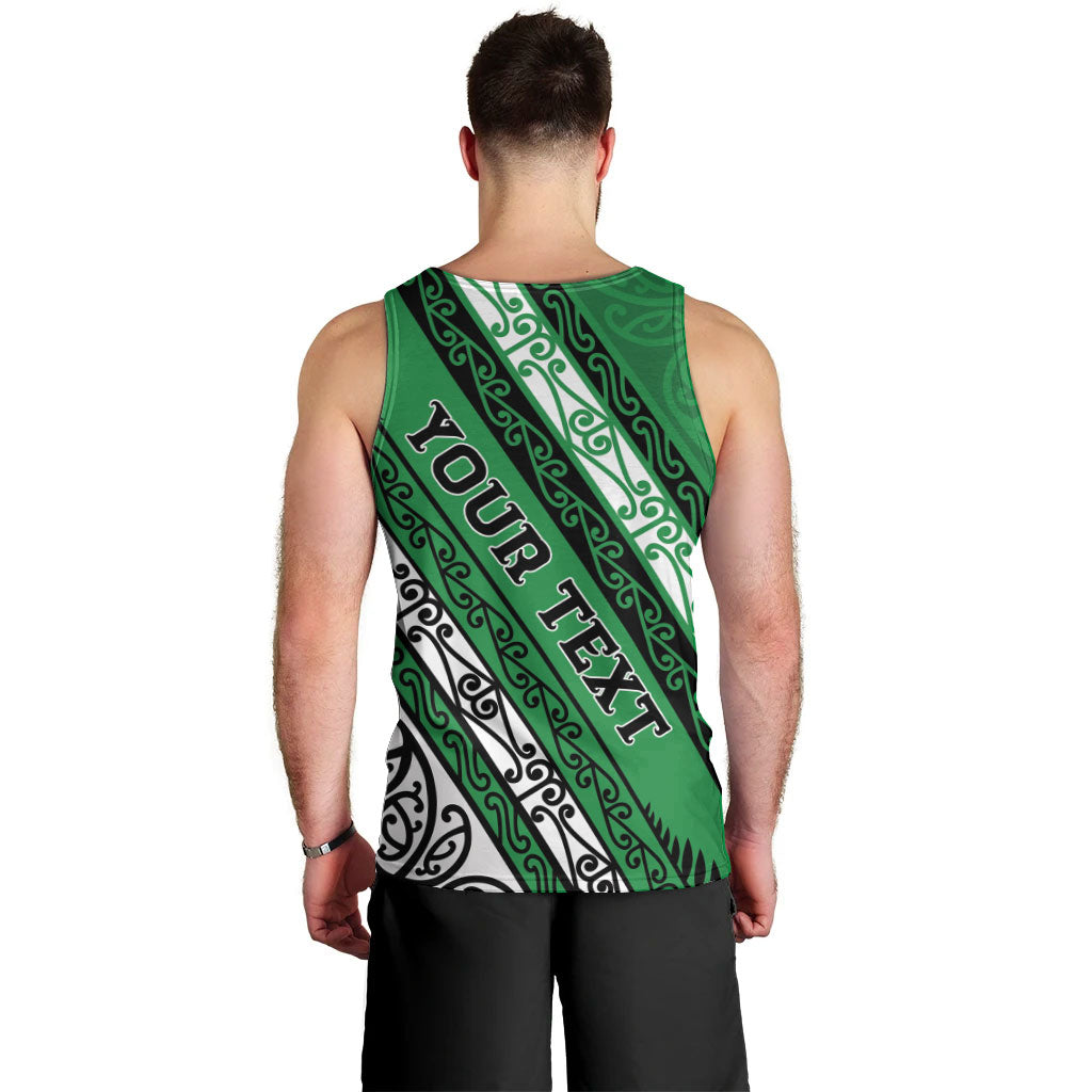 Personalised Aotearoa Ngati Raukawa Men Tank Top New Zealand Maori Tribal Fern Pattern