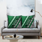 Aotearoa Ngati Raukawa Pillow Cover New Zealand Maori Tribal Fern Pattern