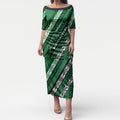 Personalised Aotearoa Ngati Raukawa Puletasi New Zealand Maori Tribal Fern Pattern