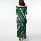 Personalised Aotearoa Ngati Raukawa Puletasi New Zealand Maori Tribal Fern Pattern