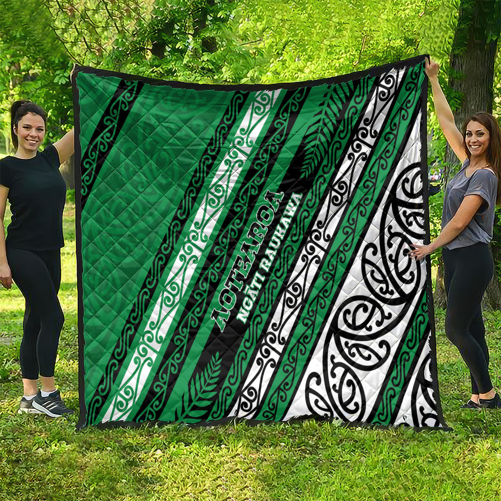 Aotearoa Ngati Raukawa Quilt New Zealand Maori Tribal Fern Pattern