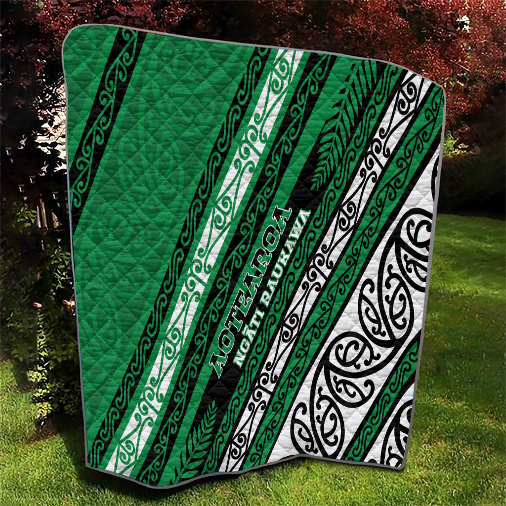 Aotearoa Ngati Raukawa Quilt New Zealand Maori Tribal Fern Pattern