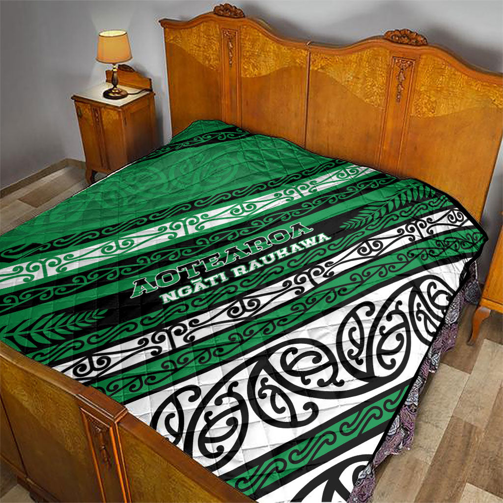Aotearoa Ngati Raukawa Quilt New Zealand Maori Tribal Fern Pattern
