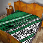Aotearoa Ngati Raukawa Quilt New Zealand Maori Tribal Fern Pattern
