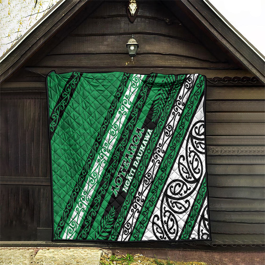 Aotearoa Ngati Raukawa Quilt New Zealand Maori Tribal Fern Pattern