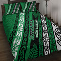 Aotearoa Ngati Raukawa Quilt Bed Set New Zealand Maori Tribal Fern Pattern