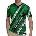 Personalised Aotearoa Ngati Raukawa Rugby Jersey New Zealand Maori Tribal Fern Pattern