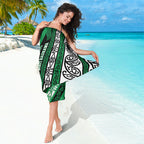Aotearoa Ngati Raukawa Sarong New Zealand Maori Tribal Fern Pattern