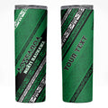 Personalised Aotearoa Ngati Raukawa Skinny Tumbler New Zealand Maori Tribal Fern Pattern