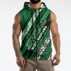 Personalised Aotearoa Ngati Raukawa Sleeveless Zip Hoodie New Zealand Maori Tribal Fern Pattern