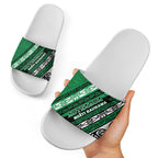Aotearoa Ngati Raukawa Slide Sandals New Zealand Maori Tribal Fern Pattern