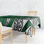 Aotearoa Ngati Raukawa Tablecloth New Zealand Maori Tribal Fern Pattern