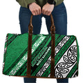 Aotearoa Ngati Raukawa Travel Bag New Zealand Maori Tribal Fern Pattern
