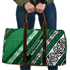 Aotearoa Ngati Raukawa Travel Bag New Zealand Maori Tribal Fern Pattern