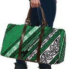 Aotearoa Ngati Raukawa Travel Bag New Zealand Maori Tribal Fern Pattern