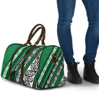 Aotearoa Ngati Raukawa Travel Bag New Zealand Maori Tribal Fern Pattern