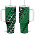 Personalised Aotearoa Ngati Raukawa Tumbler With Handle New Zealand Maori Tribal Fern Pattern