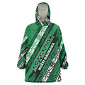 Personalised Aotearoa Ngati Raukawa Wearable Blanket Hoodie New Zealand Maori Tribal Fern Pattern