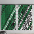 Aotearoa Ngati Raukawa Window Curtain New Zealand Maori Tribal Fern Pattern